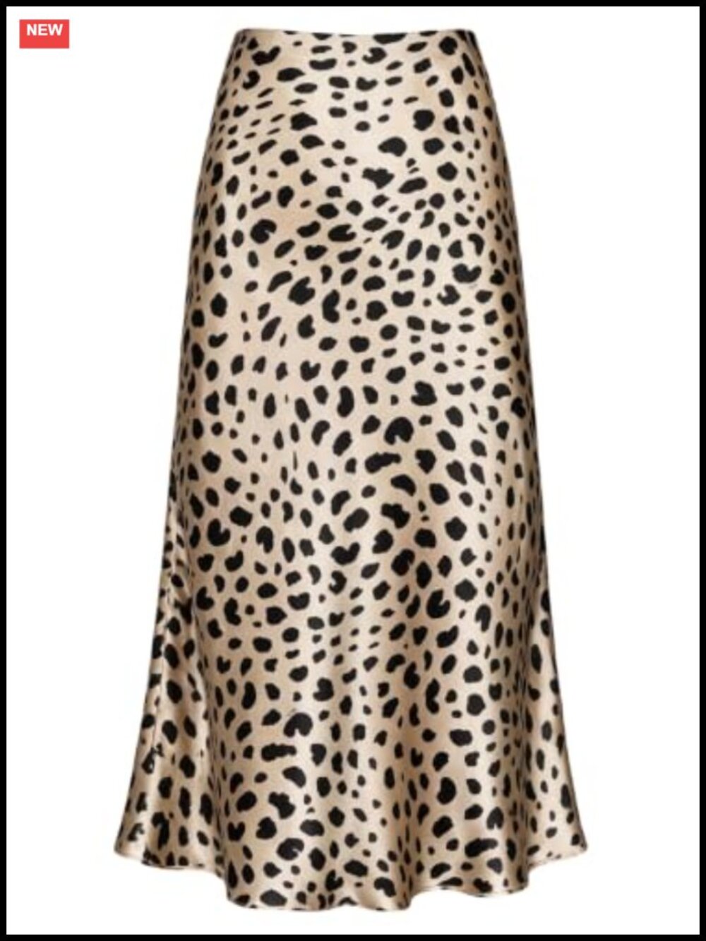 Satin High Waisted Midi Skirt Elastic A-Line Fishtail Wedding Party